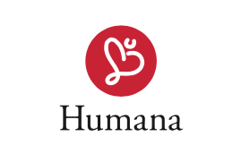 Humanas logotype, stående