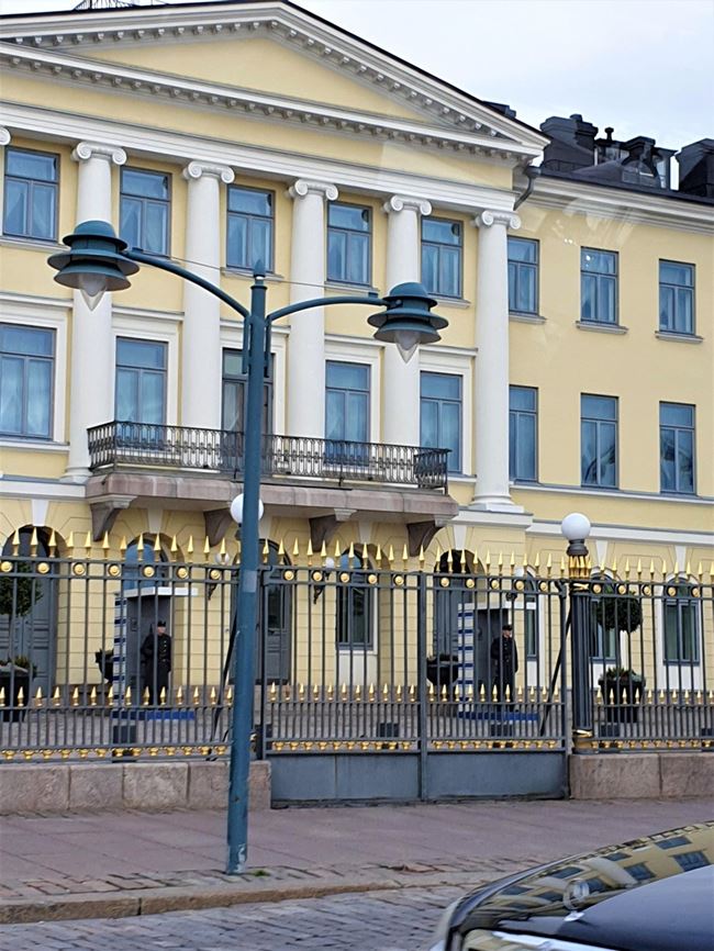 Bild på presidentens slott, numera museum.