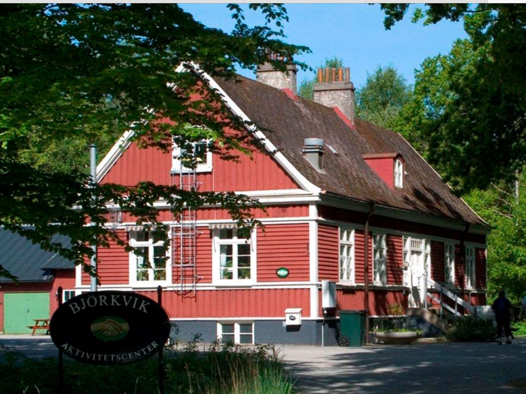 Utomhusbild på Björkviks Aktivitetscenter