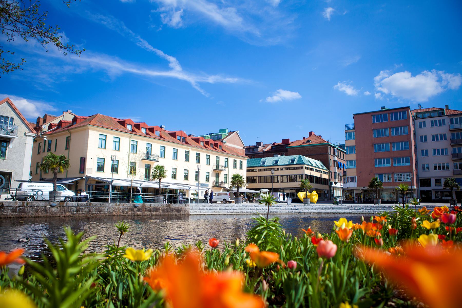En stadsbild på Borås